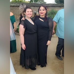 Black long sleeve dress